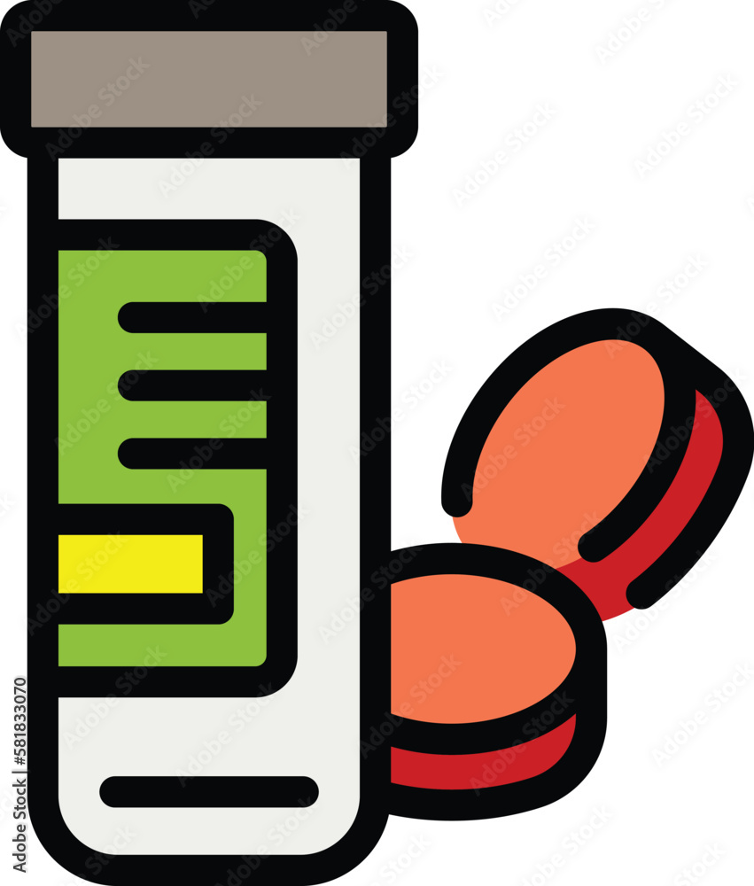 Aufkleber effervescent tablets icon. outline effervescent tablets vector icon for web design isolated on white