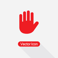Obraz premium Palm Of Hand, Palm, Hand Icon Vector Illustration Eps10
