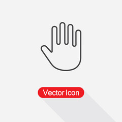 Palm Of Hand, Palm, Hand Icon Vector Illustration Eps10