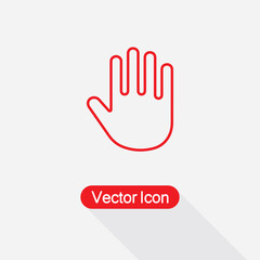 Obraz premium Palm Of Hand, Palm, Hand Icon Vector Illustration Eps10
