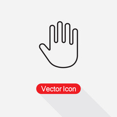 Palm Of Hand, Palm, Hand Icon Vector Illustration Eps10