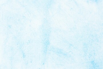 Blue watercolor stains on white paper canvas Abstract background