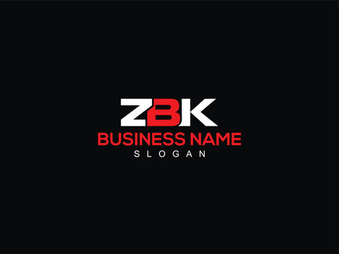 ZBK zb Logo Vector, Graphics Element zbk Letter Logo, White Background