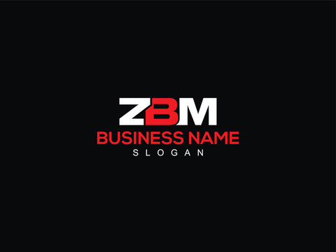 ZBM z b m Business Icon, Colorful ZB Logo Letter Design Beauty Shop