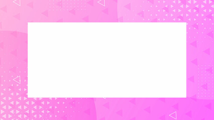 Pink Crystal abstract background with circles Triangles Web banner Social Media banner and has space to write 