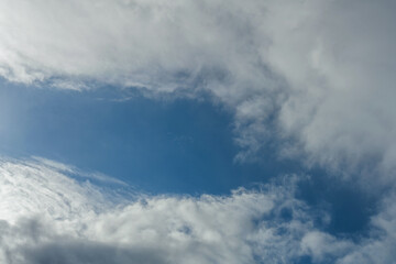 Fototapeta premium Beste Wolken am Himmel, zart weich