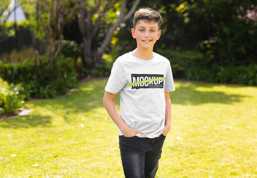 Outdoor Child's TShirt Mockup
