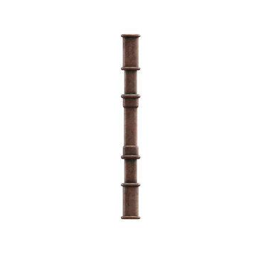Copper Pipes 3D Alphabet or Lettering - View 1