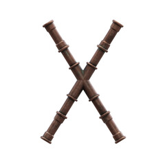 Copper Pipes 3D Alphabet or Lettering - View 1