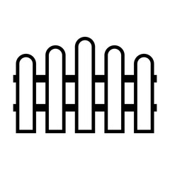 fence icon vector logo template