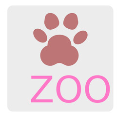 Animals Zoo Icon illustration symbol and Sign Design