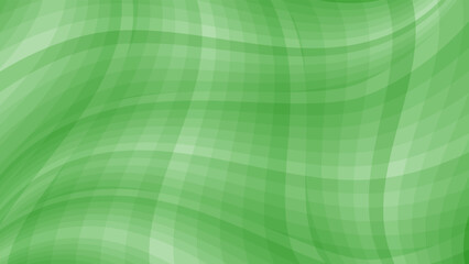Abstract curved lines and green color background.