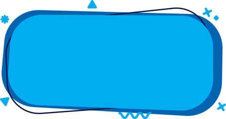 Modern blue organic shapes. Fluid vector trendy elements