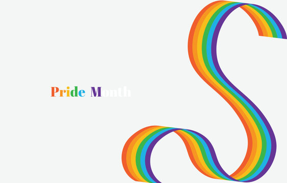 Abstract wave summer colorful rainbow pride gradient fluid background. LGBT flag pride month fluid wallpaper. Pride month wavy summer colorful gradient wallpaper for presentation template.