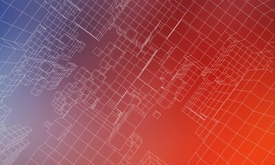 Abstract futuristic background with geometric shapes