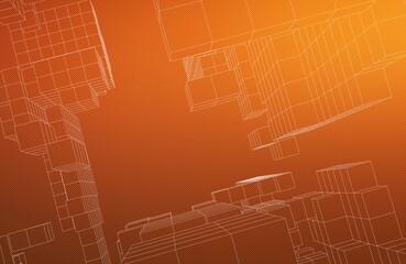 Abstract futuristic background with geometric shapes