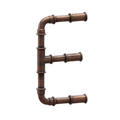 Copper Pipes 3D Alphabet or Lettering - View 2