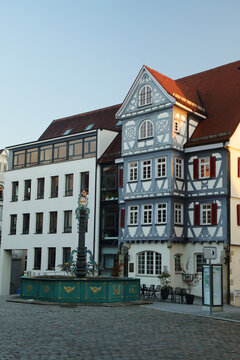 An old street in Nuertingen, Baden-Wuerttimberg, Germany