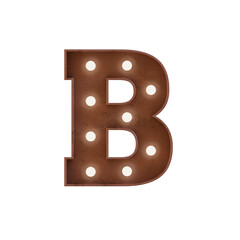 Marquee Lights 3D Alphabet or Lettering - View 1