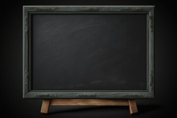 Fototapeta na wymiar Blackboard illustration, concept of education, creativity, background. Generative AI