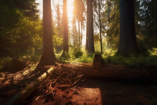International Forests Day - created with Generative AI technology - Powered by Adobe