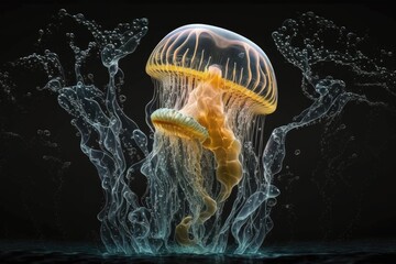 Magical Jellyfish Photography generated by AI