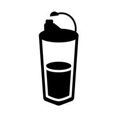 water bottle icon vector logo template