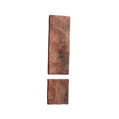 Copper Planks 3D Alphabet or Lettering - View 1