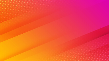 Modern orange and pink geometric background. gradient creative background, cover design, poster and advertising concept vector	