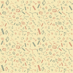 Back to school seamless pattern. Vector background