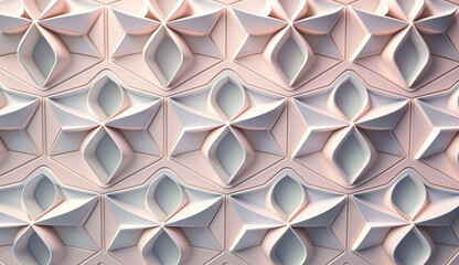 Abstract pattern decorative background in soft pink ai generated