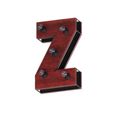 Steampunk Light 3D Alphabet or Lettering PNG