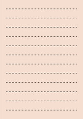 Beige Line Ruled Notebook Paper