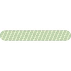 Green Paper Bookmark With Slant Lines