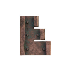 Steampunk Metal 3D Alphabet or Typography - View 1