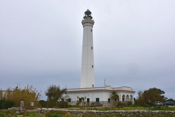 Fototapeta na wymiar lighthouse San Vito Lo Capo in Sicily,Italy