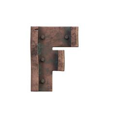 Steampunk Metal 3D Alphabet or Typography - View 1