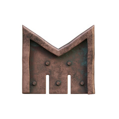 Steampunk Metal 3D Alphabet or Typography - View 1