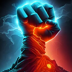 Electrified fist