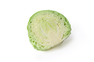 Fresh cabbage isolated on white background