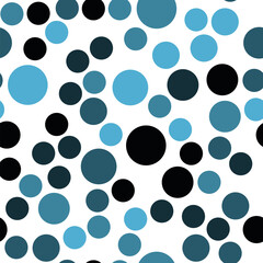 Vibrant seamless repeating pattern of black and blue for printing on clothes, bags, cups, wallpapers, postcards, wrappers and other surfaces