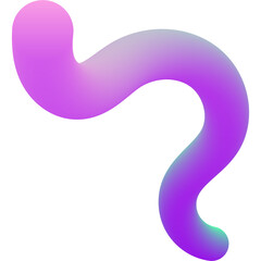 3D Gradient Squiggle