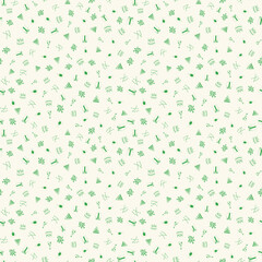 Happy birthday freehand drawings saeamless pattern background.