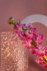 beautiful background with flowers for banner design.