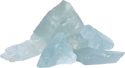 healing stone cut out on transparent background.