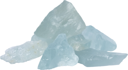 healing stone cut out on transparent background.