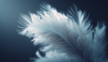 Fototapeta na wymiar White goose feather texture pattern background