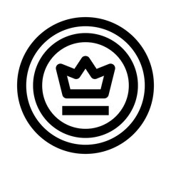 crown badge icon for your website, mobile, presentation, and logo design.