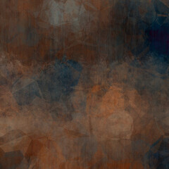 Grunge dark brown orange marble with poly low texture background, creepy stains and spatter and cracked shabby design, retro brown faint and drips and empty speckled blank parchment	