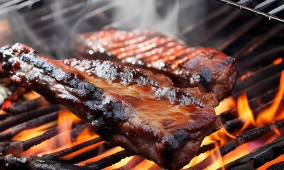 viande grillée au barbecue 